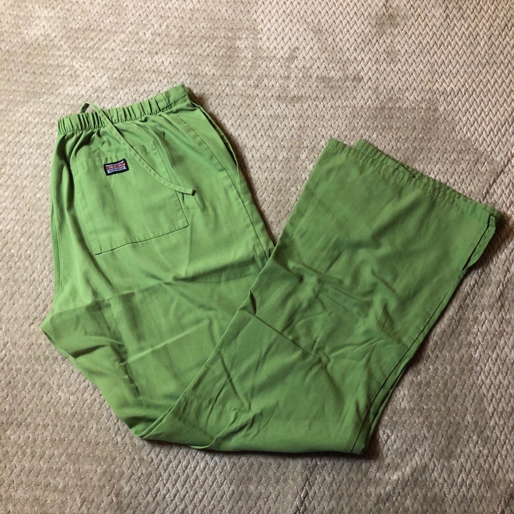 Cherokee Flare Medium Scrub Pants Green